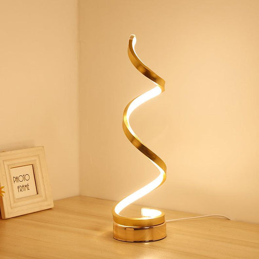 Inttox-Lampe de Table en Spirale Minimaliste Moderne