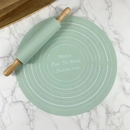 Inttox- 🍪 Tapis de Pâte avec Échelle 📏 – Ensemble 2 Pièces