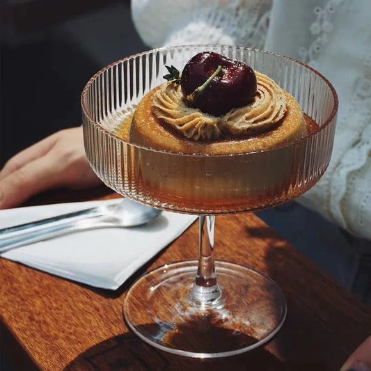 Inttox-🍨✨ Verre à Dessert & Cocktail en Cristal  🍸🧁 6 piece