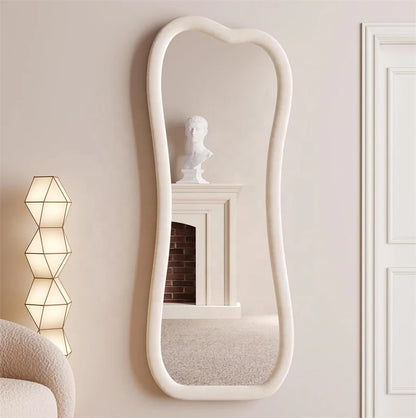 Inttox-🪞✨ Grand Miroir Ondulé Irégulier Pleine Longueur 🛋️🌊
