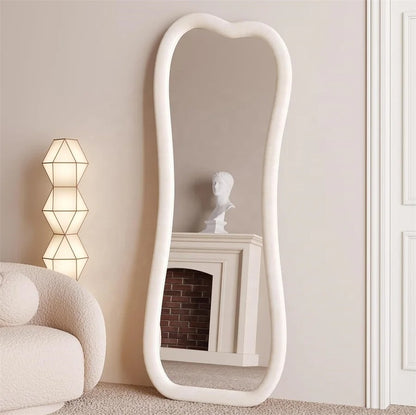 Inttox-🪞✨ Grand Miroir Ondulé Irégulier Pleine Longueur 🛋️🌊