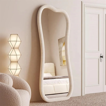 Inttox-🪞✨ Grand Miroir Ondulé Irégulier Pleine Longueur 🛋️🌊