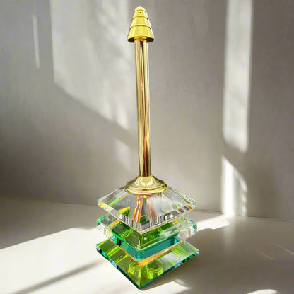 Inttox-🌿💎 Bouteille de Parfum Rechargeable en Verre Cristal – 12ml ✨🌸