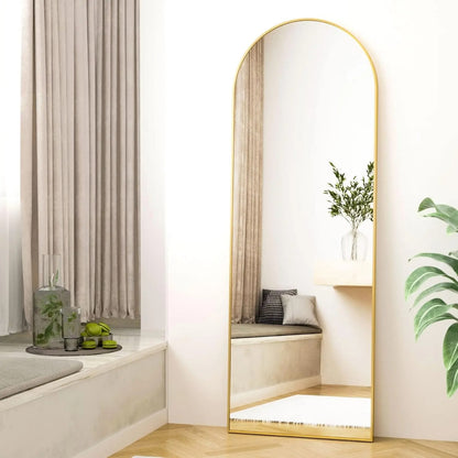 Inttox-🪞✨ Miroir de Sol Pleine Longueur en Arc – Grand Format Esthétique & Élégant 🏡💎