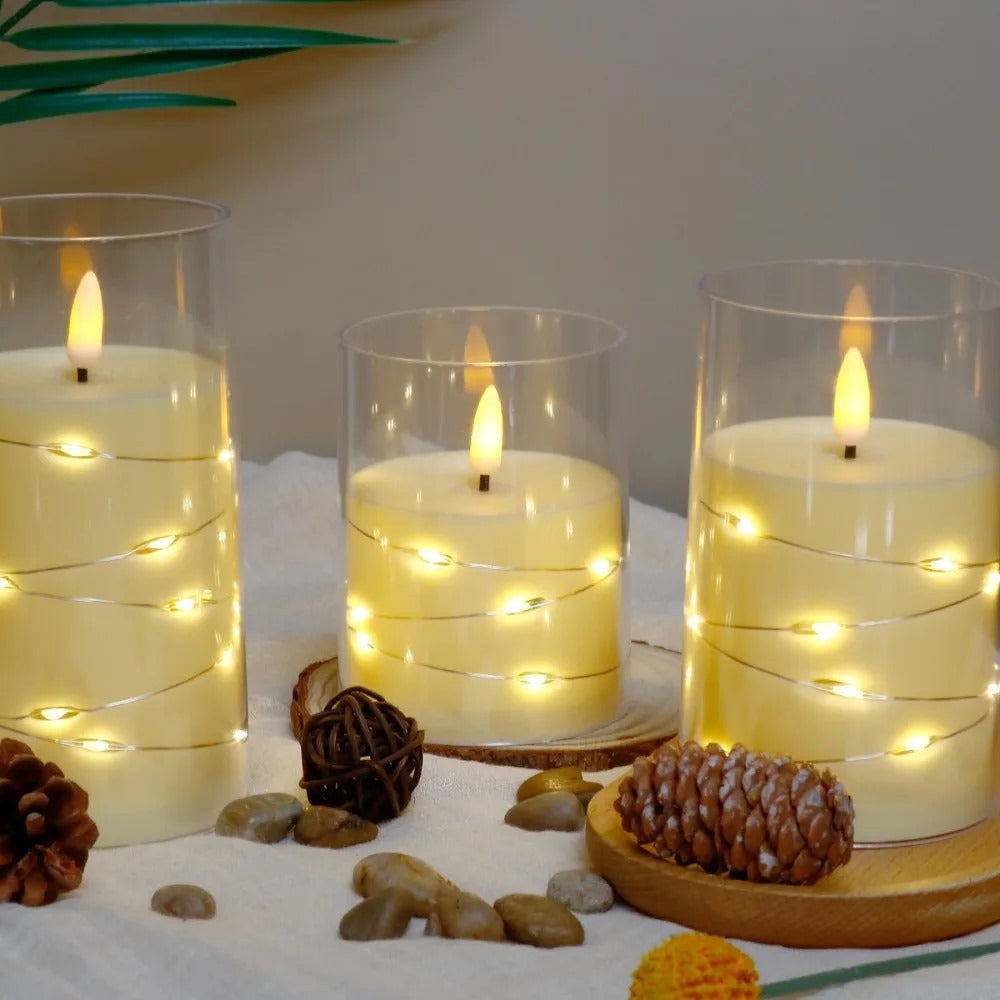 Inttox-🕯️ Bougies Électroniques Sans Flamme à Piles | LED Effet Réaliste pour  Mariage