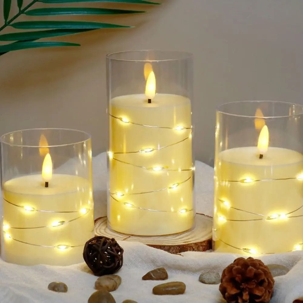 Inttox-🕯️ Bougies Électroniques Sans Flamme à Piles | LED Effet Réaliste pour  Mariage