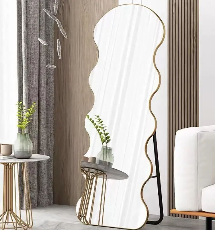 Inttox-🪞✨ Miroir Ondulé Asymétrique – Nouvelle Tendance Déco Longue Taille 🏡🌊