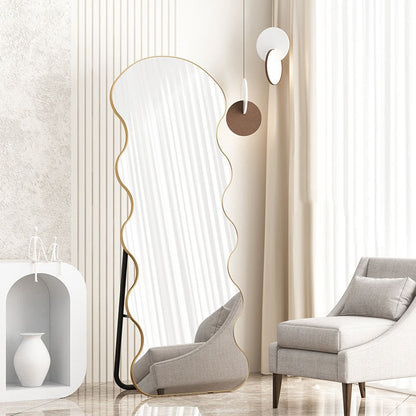Inttox-🪞✨ Miroir Ondulé Asymétrique – Nouvelle Tendance Déco Longue Taille 🏡🌊