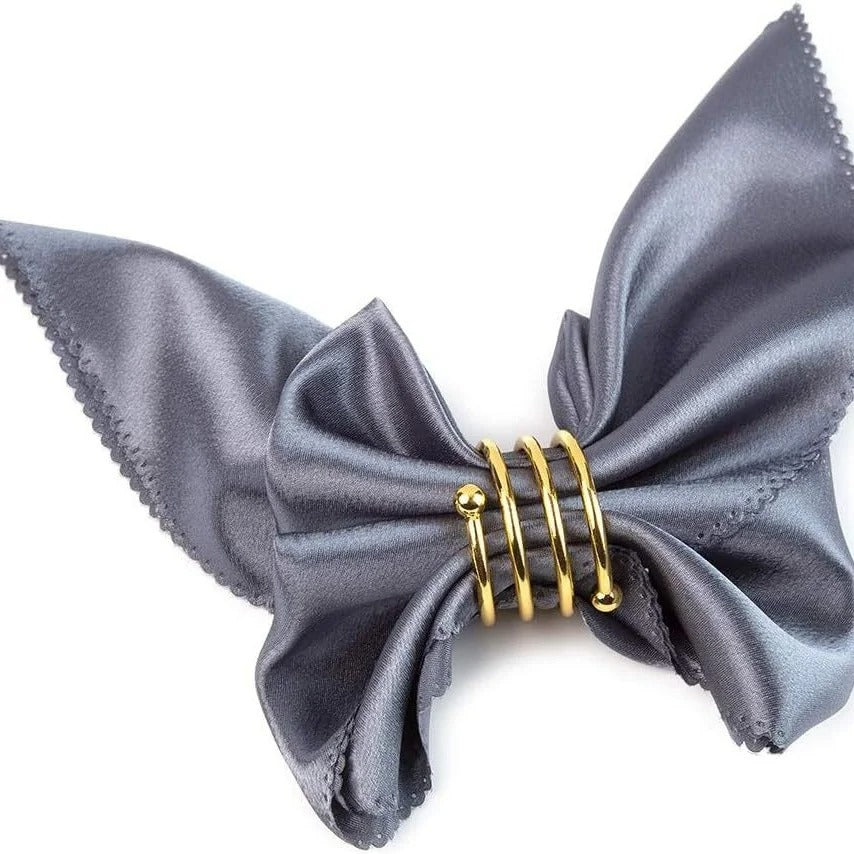 Inttox-✨💍 Anneaux de Serviette Dorés – Élégance Métallique pour Vos Tables