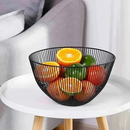 Inttox-🧺 Panier de Rangement Décoratif en Métal Noir 🖤 2 piece