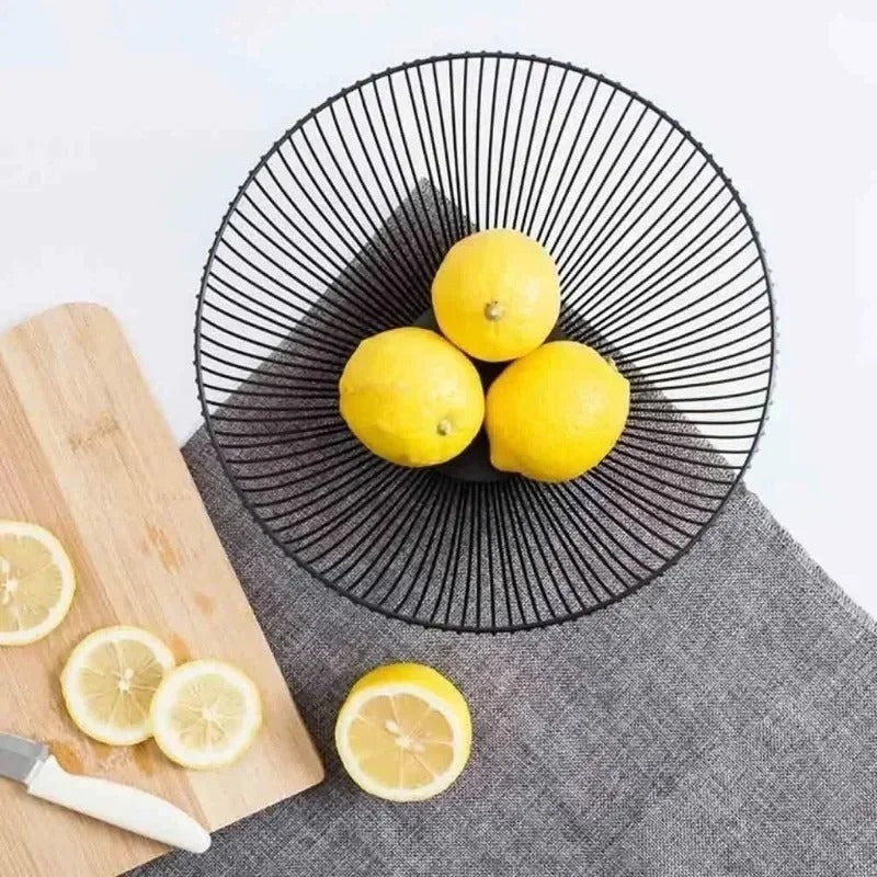 Inttox-🧺 Panier de Rangement Décoratif en Métal Noir 🖤 2 piece