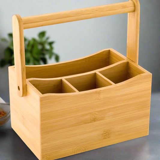 Inttox-🎍🧺 Organisateur Pliable en Bambou Naturel