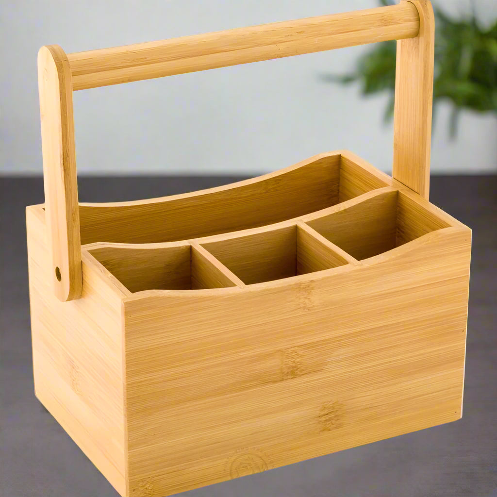 Inttox-🎍🧺 Organisateur Pliable en Bambou Naturel