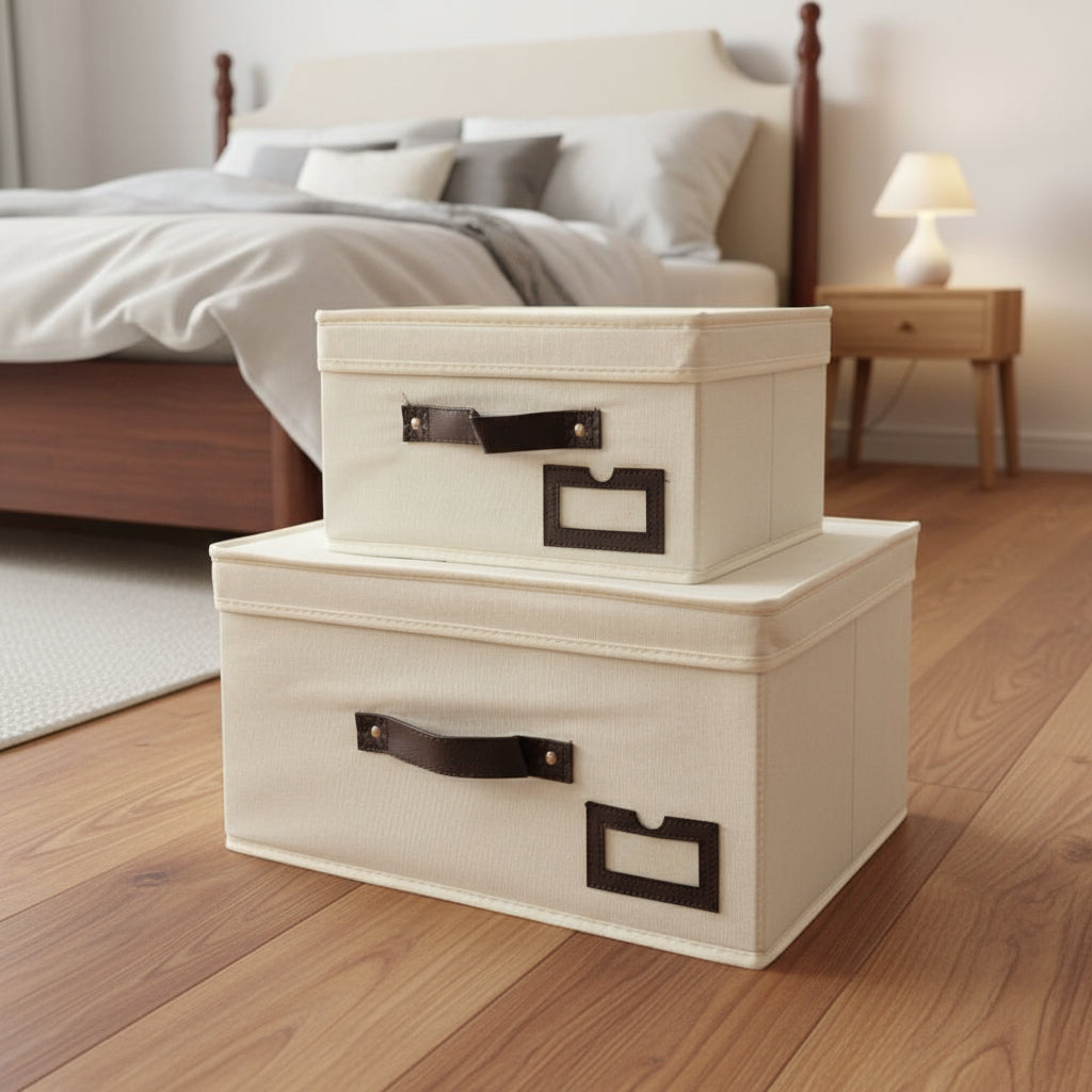 Inttox-Boîtes de Rangement Avec Poignées Renforcées  2 piece