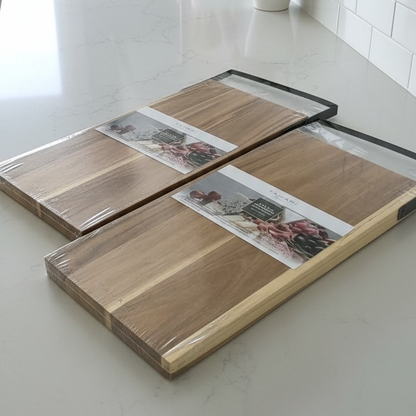 Inttox-Planche à Découper en Bois d’Acacia