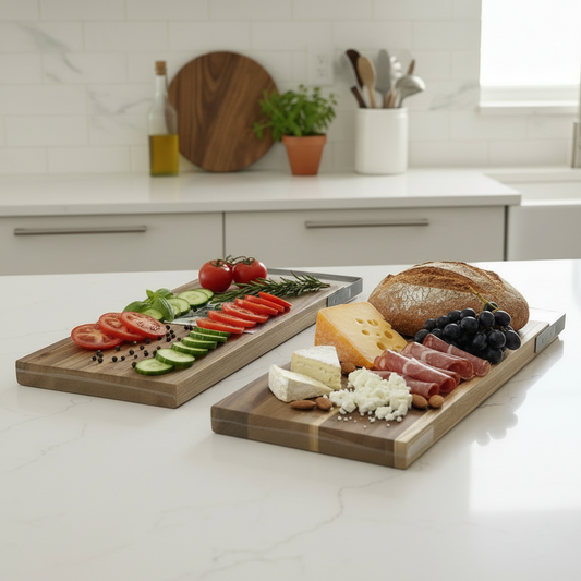 Inttox-Planche à Découper en Bois d’Acacia