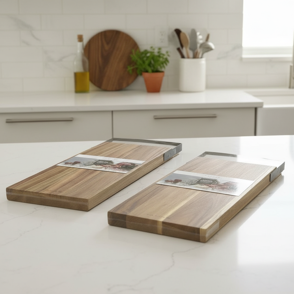 Inttox-Planche à Découper en Bois d’Acacia