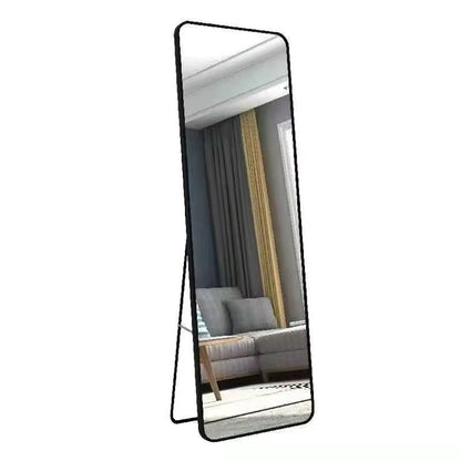 Inttox-💖 Miroir de Sol Plein Pied – Design Coin Arrondi ✨