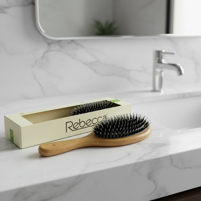 Inttox-Brosse à Cheveux Écologique en Bois