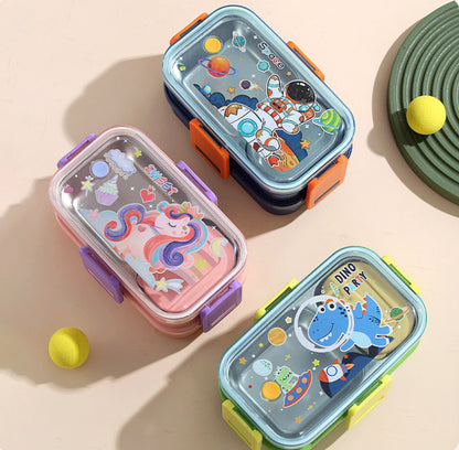 Inttox-🍱🐾 Boîte à lunch en acier inoxydable