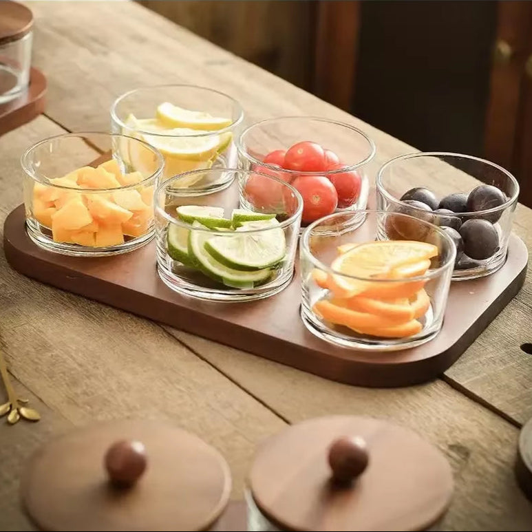 Inttox-🍇 Assiettes de Fruits en Verre – Élégance Décorative pour la Maison 🏠✨