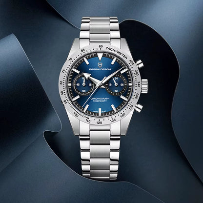 ⌚ PAGANI DESIGN – Montre de Luxe Rétro 🕰️ pour Homme | Chronographe Sport 🏁 | Mouvement Quartz & Verre Saphir 💎 | Étanche 100M 🌊 – Nouvelle Collection