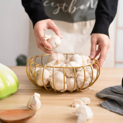 Inttox-Panier de rangement en fer avec couvercle – Décoration pratique et élégante pour la maison