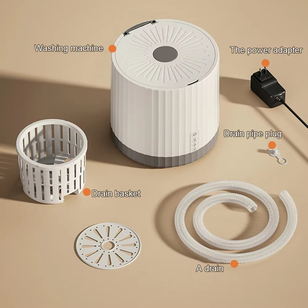 Inttox-Mini Machine à Laver Portable 4L