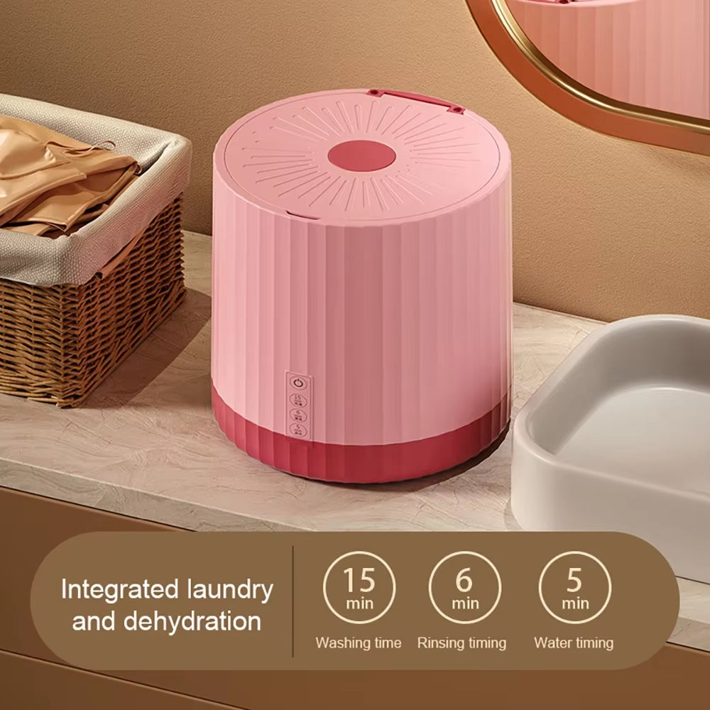 Inttox-Mini Machine à Laver Portable 4L