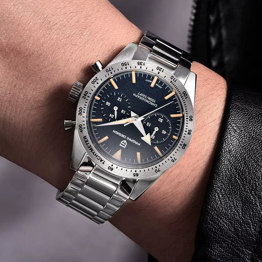 ⌚ PAGANI DESIGN – Montre de Luxe Rétro 🕰️ pour Homme | Chronographe Sport 🏁 | Mouvement Quartz & Verre Saphir 💎 | Étanche 100M 🌊 – Nouvelle Collection