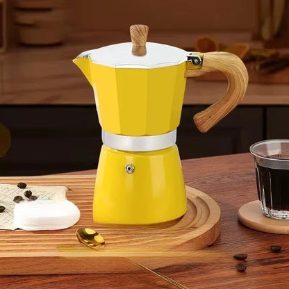 Inttox-Cafetière Moka Classique, Facile à Utiliser et Nettoyer, 6 Tasses