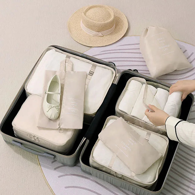 Inttox-🎒🧳 Ensemble de 7 Sacs de Voyage – Organisation Totale pour Vos Bagages ✈️💼