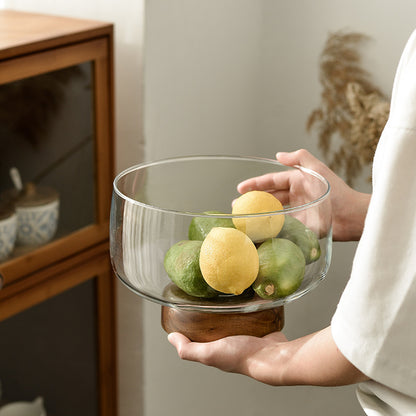 Inttox- Bol de Service Élégant à Pied pour Fruits, Salades & Desserts 🍓🍇