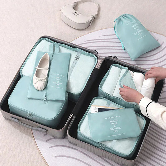 Inttox-🎒🧳 Ensemble de 7 Sacs de Voyage – Organisation Totale pour Vos Bagages ✈️💼