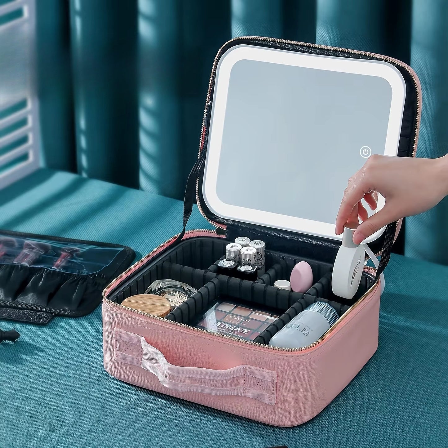 Inttox-Trousse à Cosmétiques LED Intelligente avec Miroir 💄