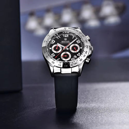 ⌚ BENYAR – Montre de Sport Homme 🏅 | Acier Inoxydable 🔩 | Quartz Chronographe ⏱️ | Étanche 3 ATM 💧 | Marque Supérieure ⭐ | Style Mode 👔
