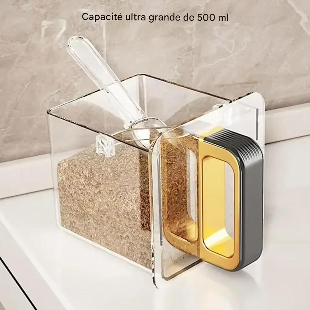 Inttox-Coffret d’Assaisonnement Mural avec Cuillères – Organisateur de Cuisine Moderne 🧺🍽️