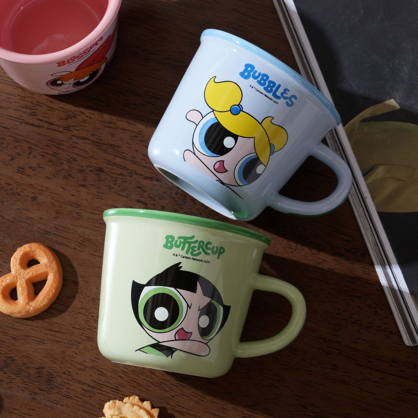 Inttox-💖2 Tasses Powerpuff Girls en céramique