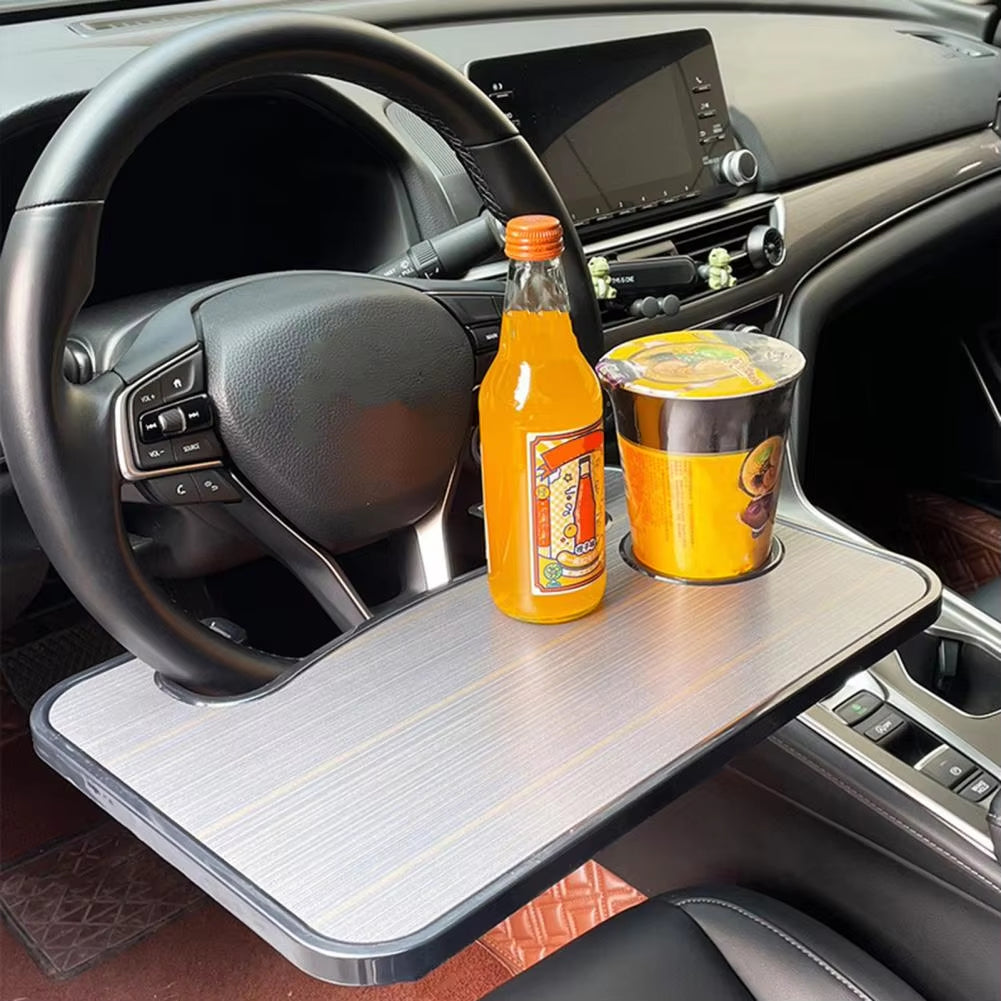 Inttox- Table à Manger Portable pour Volant 🍽️ – Plateau Multifonction pour Voiture