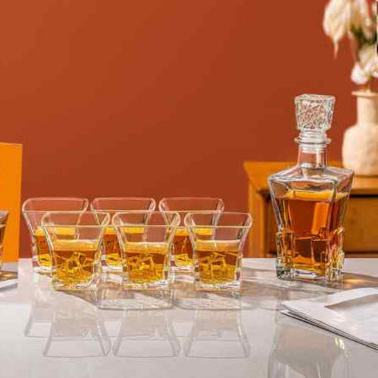 Inttox-Ensemble Carafe à Jus en Verre 7 Pièces 🥂 💎