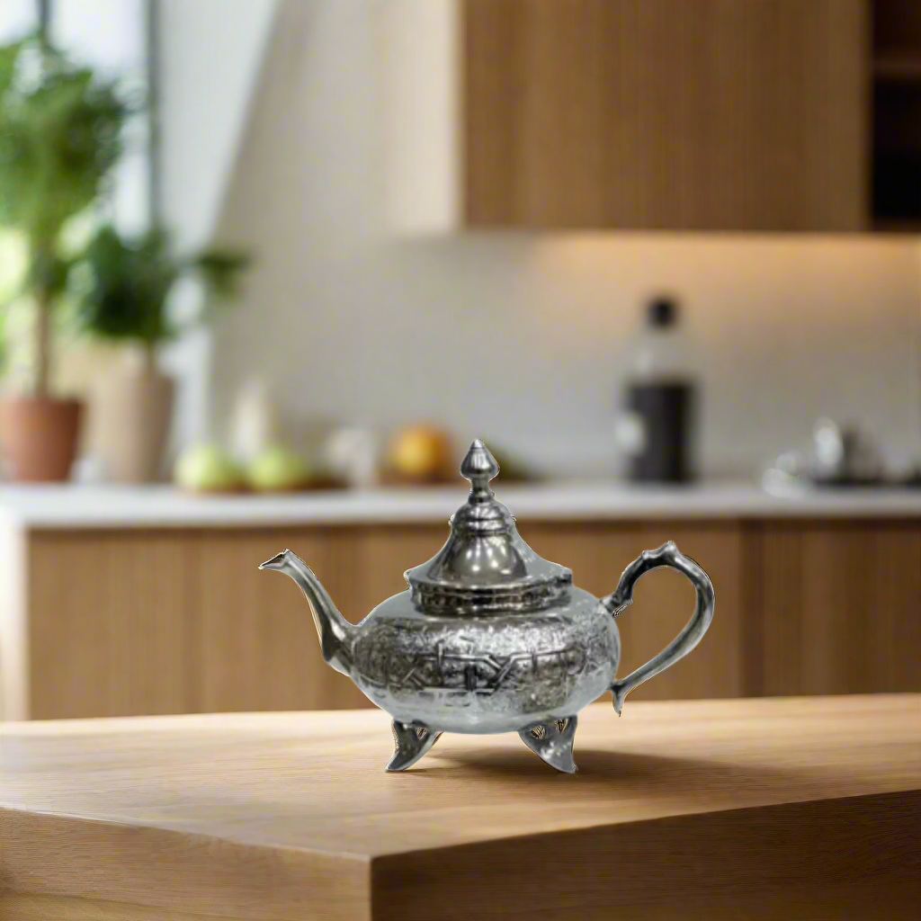 Inttox-Théière marocaine en métal décorée 🫖✨