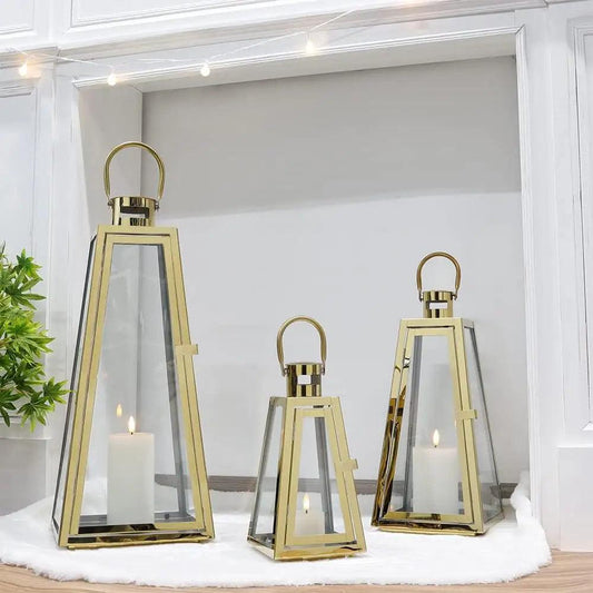 Inttox-Ensemble de 3 Lanternes Modernes pour Jardin et Mariage