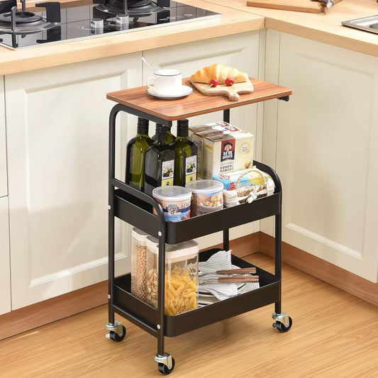 Inttox-🛒✨ Chariot de Rangement Ultra Fin & Moderne – Étanche & Antirouille 🧼🧺