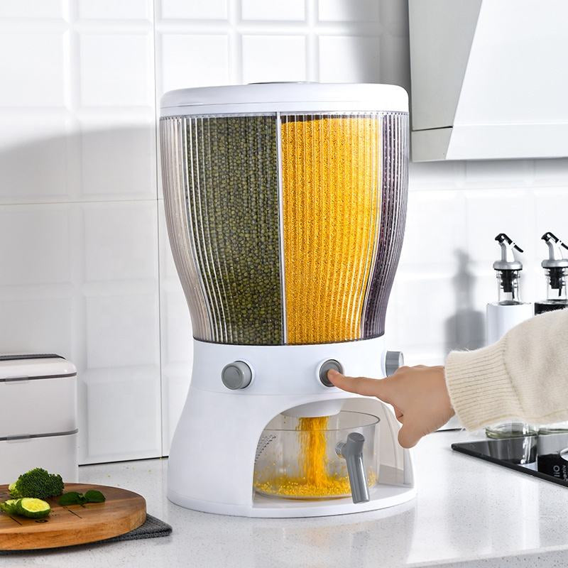 Inttox-🍚 Distributeur de Stockage de Cuisine en Plastique 🌿