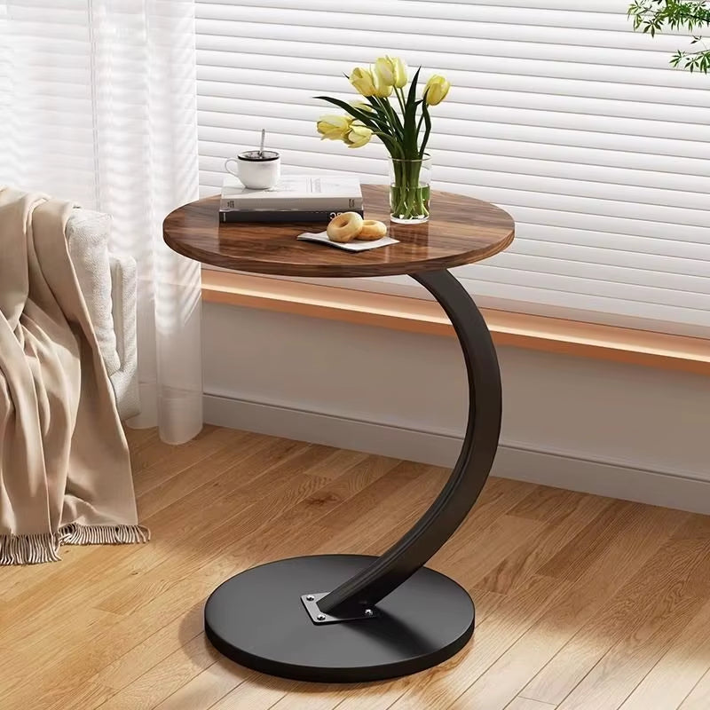 Inttox-🛋️✨ Table Basse Ronde de Luxe – Mini Table Mobile et Élégante 🌟🏡