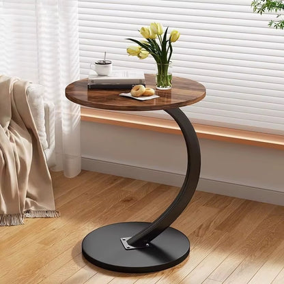 Inttox-🛋️✨ Table Basse Ronde de Luxe – Mini Table Mobile et Élégante 🌟🏡