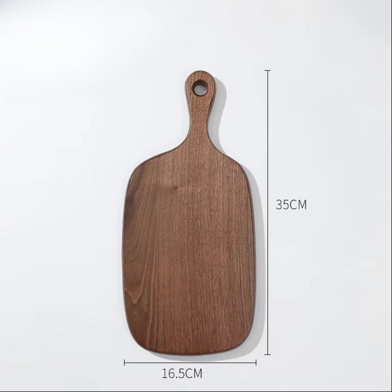 Inttox-🔪 Bloc à Découper en Bois de Qualité – Hêtre & Noyer | Planche à Découper Cuisine Multifonction 🍕🍞🍎🍣