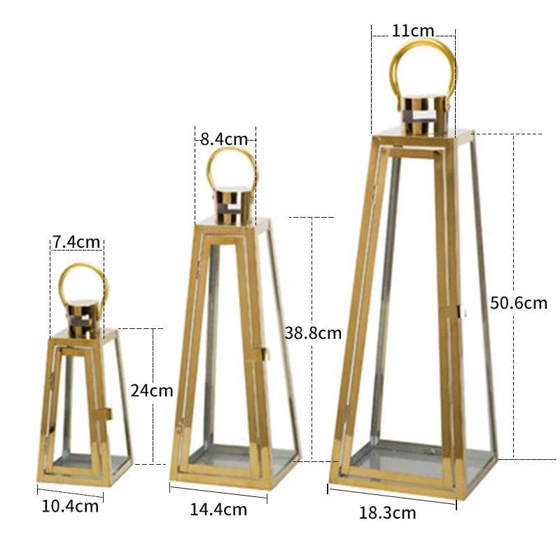 Inttox-Ensemble de 3 Lanternes Modernes pour Jardin et Mariage