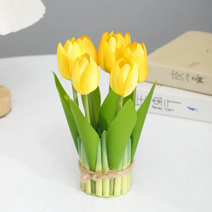Inttox-🌷 Bouquet de Tulipes Artificielles 7 Têtes