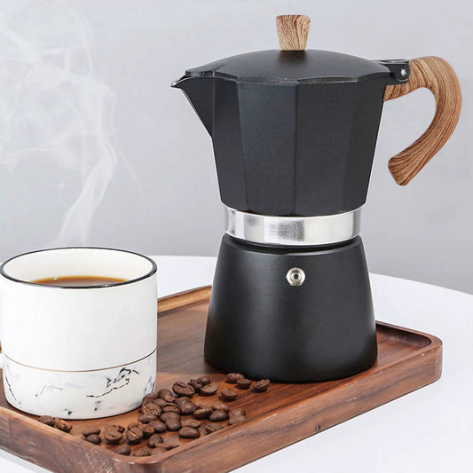 Inttox-Cafetière Moka Classique, Facile à Utiliser et Nettoyer, 6 Tasses